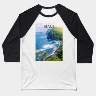 Maui/Hawaii View Baseball T-Shirt